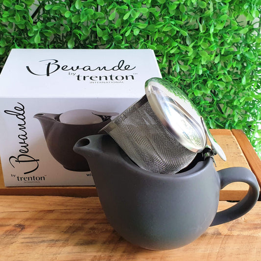 ! cup 350ml Trenton Bevande Slate Grey Teapot with stainless steel infuser